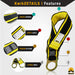 KwikSafety SCORPION ANSI Fall Protection Safety Harness w/ Attached 6ft Lanyard - Model No.: KS6604 - KwikSafety