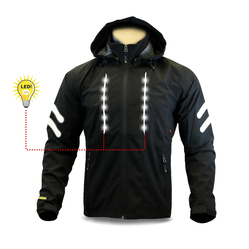 KwikSafety RACER Unisex LED Sportswear Windbreaker Safety Jacket - Model No.: KS5507 - KwikSafety