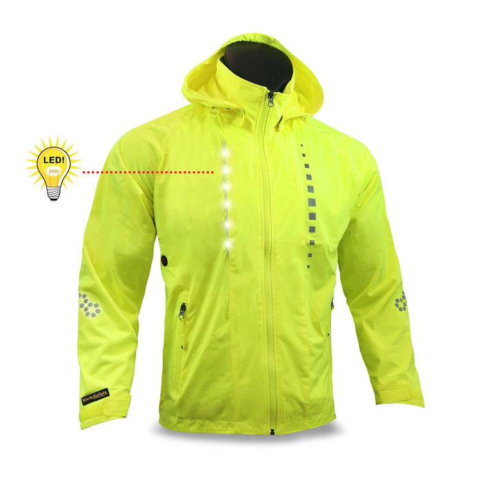 KwikSafety RACER Unisex LED Sportswear Windbreaker Safety Jacket - Model No.: KS5507 - KwikSafety