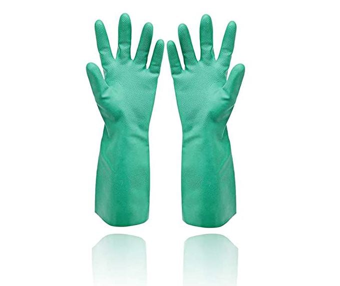 Reusable Nitrile Gloves - Cleaning Heavy Duty, Blue - Model No.: KS2003 - KwikSafety