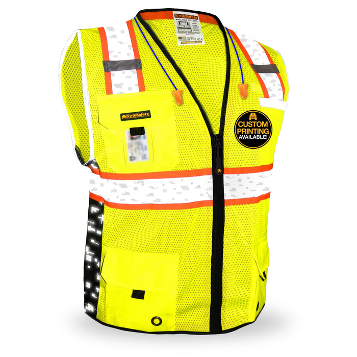 KwikSafety BIG KAHUNA DIGITAL Safety Vest (LIMITED EDITION) Class 2 AN