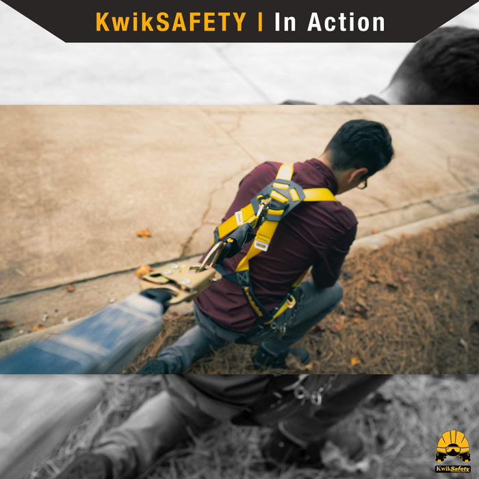 KwikSafety TAIPAN Double Leg Flat 6’ External Shock Absorber Safety Lanyard - Model No.: KS7706 - KwikSafety