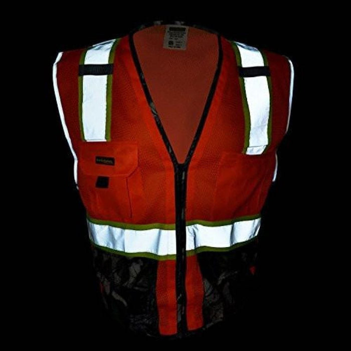 KwikSafety Camouflage Hi Vis Reflective ANSI PPE Surveyor Class 2 Safety Vest - KwikSafety