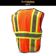 CLEARANCE! KwikSafety CAPITAL Hi Vis Reflective ANSI PPE Breakaway Class 2 Safety Vest - Model No.: KS3315 - KwikSafety