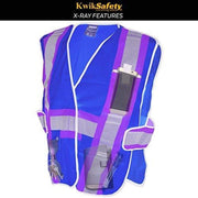 CLEARANCE! KwikSafety CAPITAL Hi Vis Reflective ANSI PPE Breakaway Class 2 Safety Vest - Model No.: KS3315 - KwikSafety