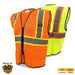 KwikSafety HOT SHOT Hi Vis Reflective ANSI PPE Construction Class 2 Safety Vest - KwikSafety