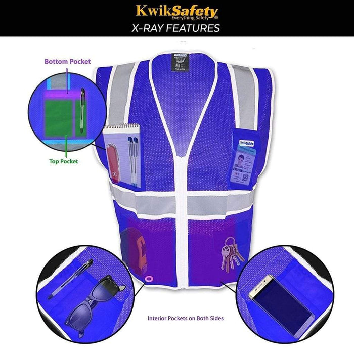 CLEARANCE! KwikSafety OFFICIAL | ANSI Class 2 Ultra Cool Surveyor's Safety Vest - Model No.: KS3312 - KwikSafety