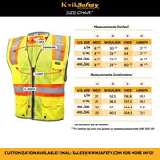 KwikSafety | Imperial Safety Vest | Size Chart