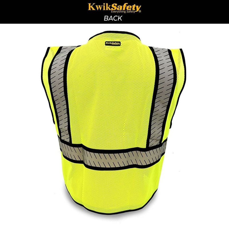 CLEARANCE! KwikSafety SHERIFF | ANSI Class 2 Fishbone Safety Vest (Old Sizing) - Model No.: KS3305 - KwikSafety