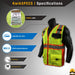 CLEARANCE! KwikSafety SUPREME | ANSI Class 2 Safety Vest - Model No.: KS3317 - KwikSafety